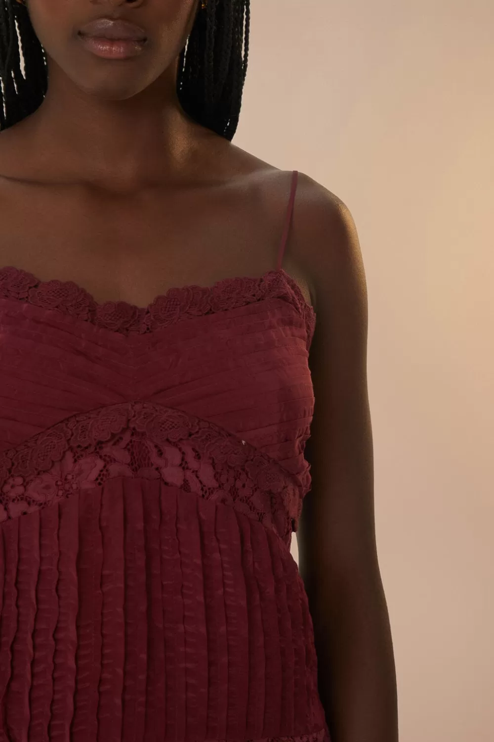 Purple Lace Sleeveless Blouse | FARM Rio Online
