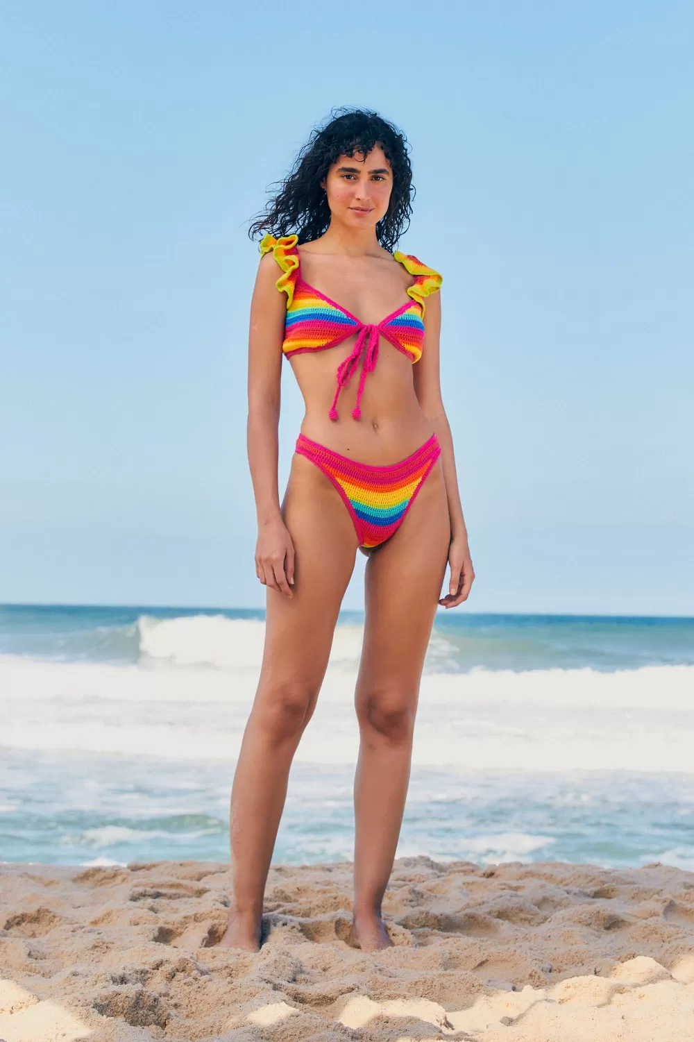 RAINBOW CROCHET BIKINI BOTTOM | FARM Rio Online