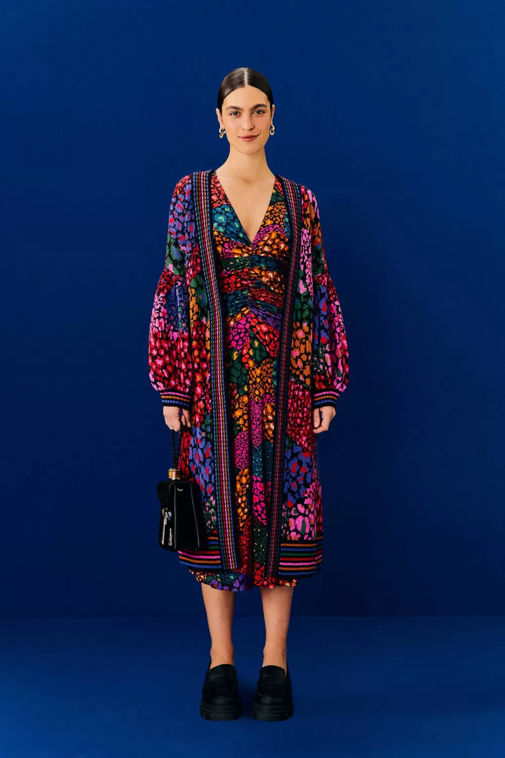 Rainbow Hearts Lenzing™ Ecovero™ Viscose Midi Dress | FARM Rio Sale