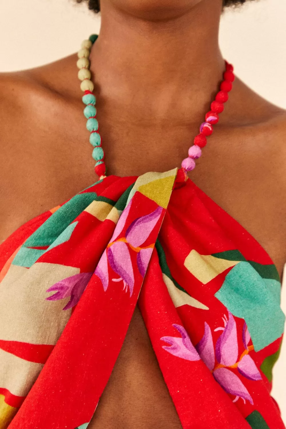 Red Heliconia Crop Top | FARM Rio Discount