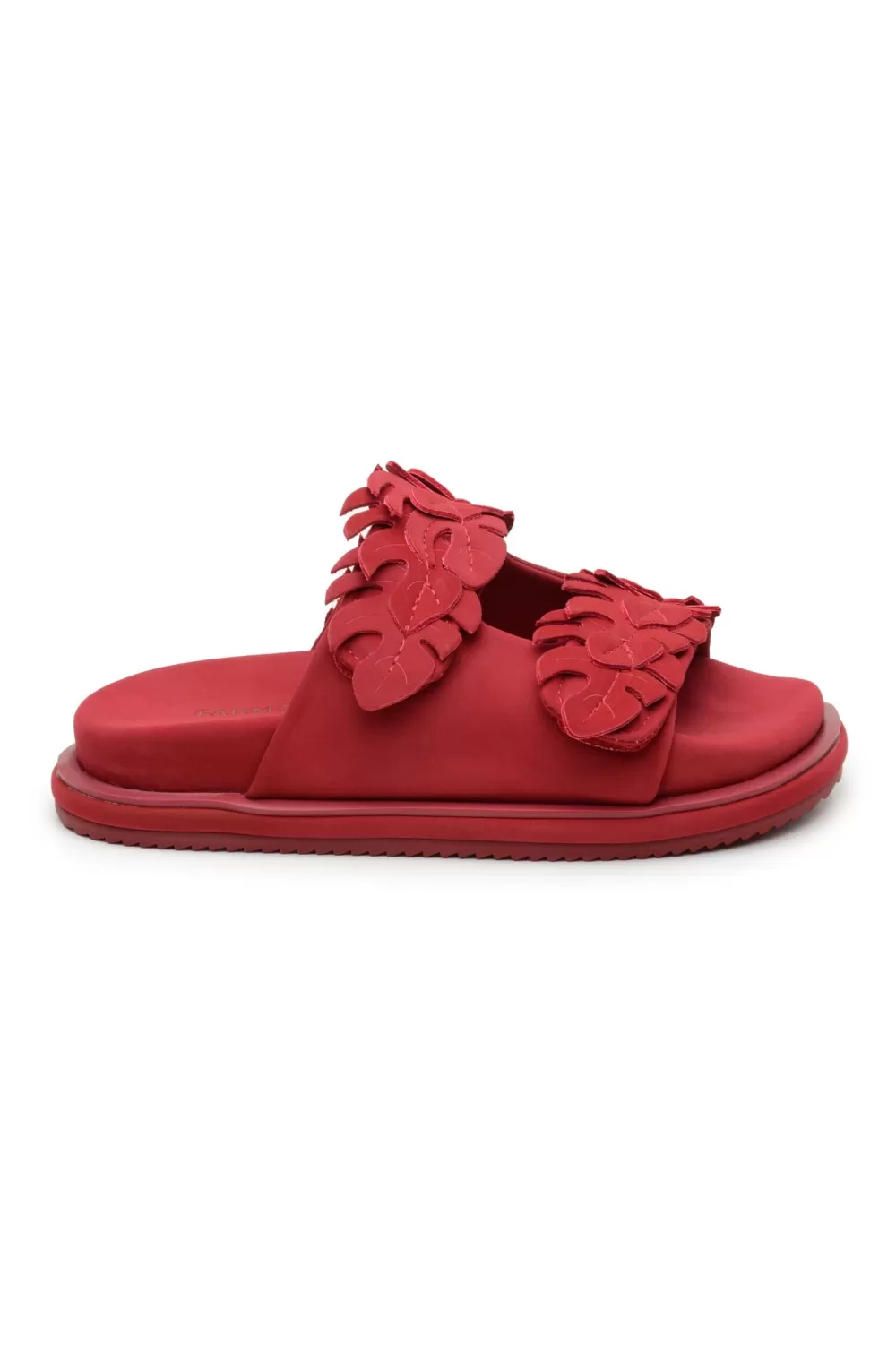 Red Mini Monstera Anatomic Slide Sandal | FARM Rio Best Sale