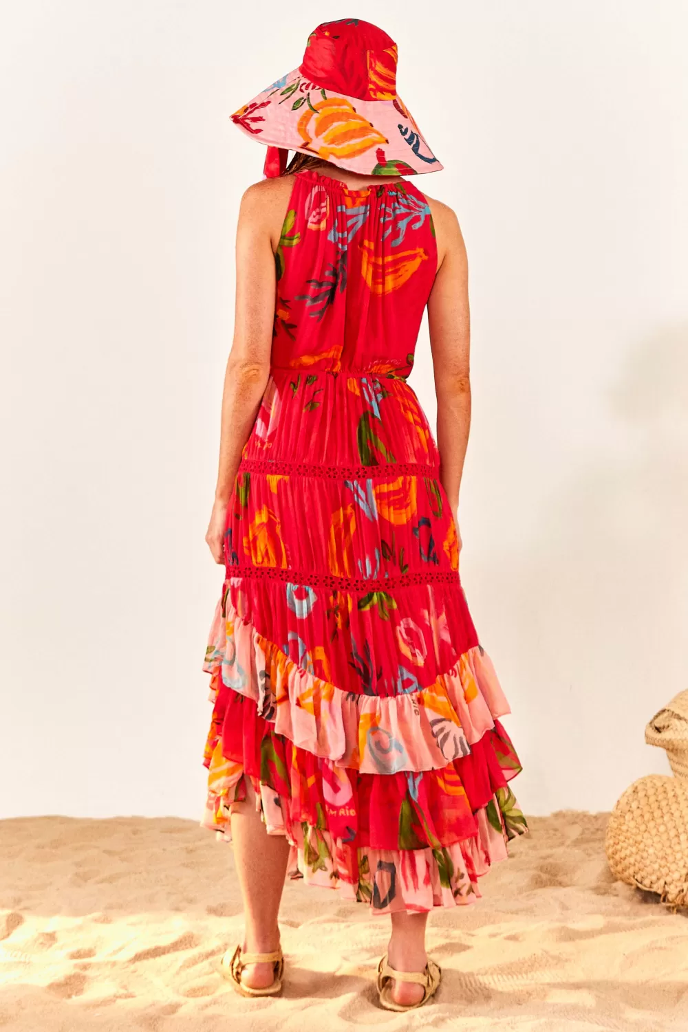 Red Mixed Fruits Ocean Maxi Dress | FARM Rio Shop