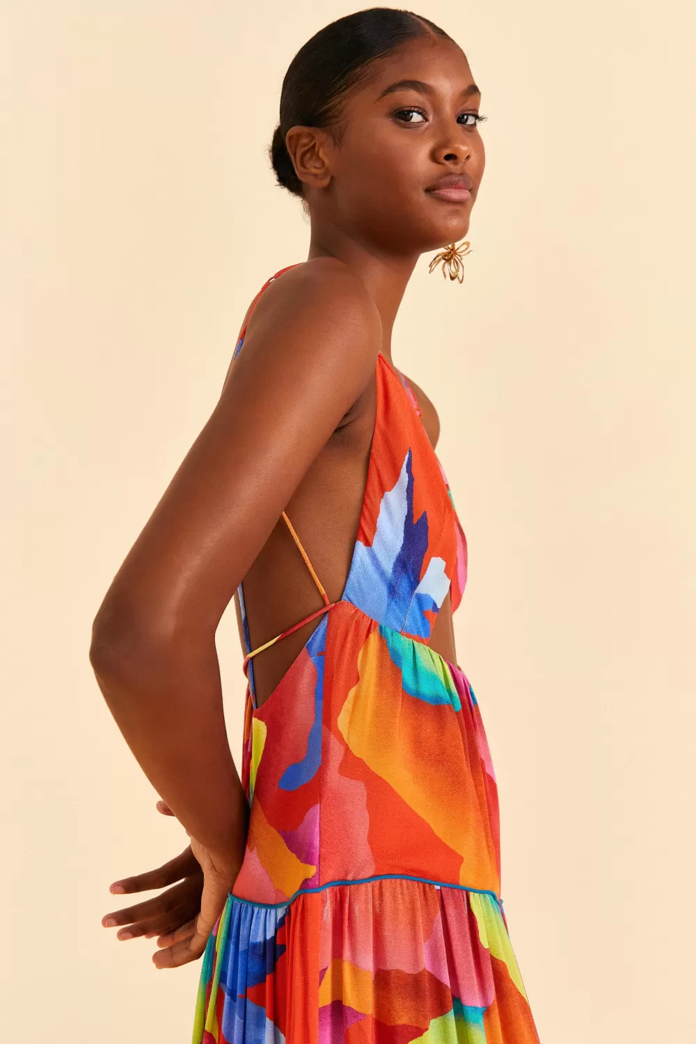 Red Ombre Chita Maxi Dress | FARM Rio Store