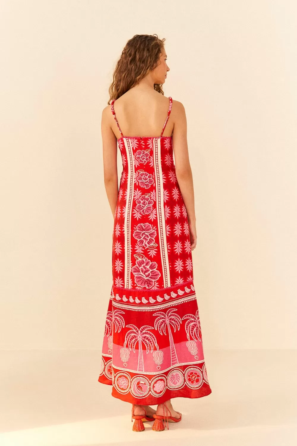 Red Summer Sunrise Maxi Dress | FARM Rio Best
