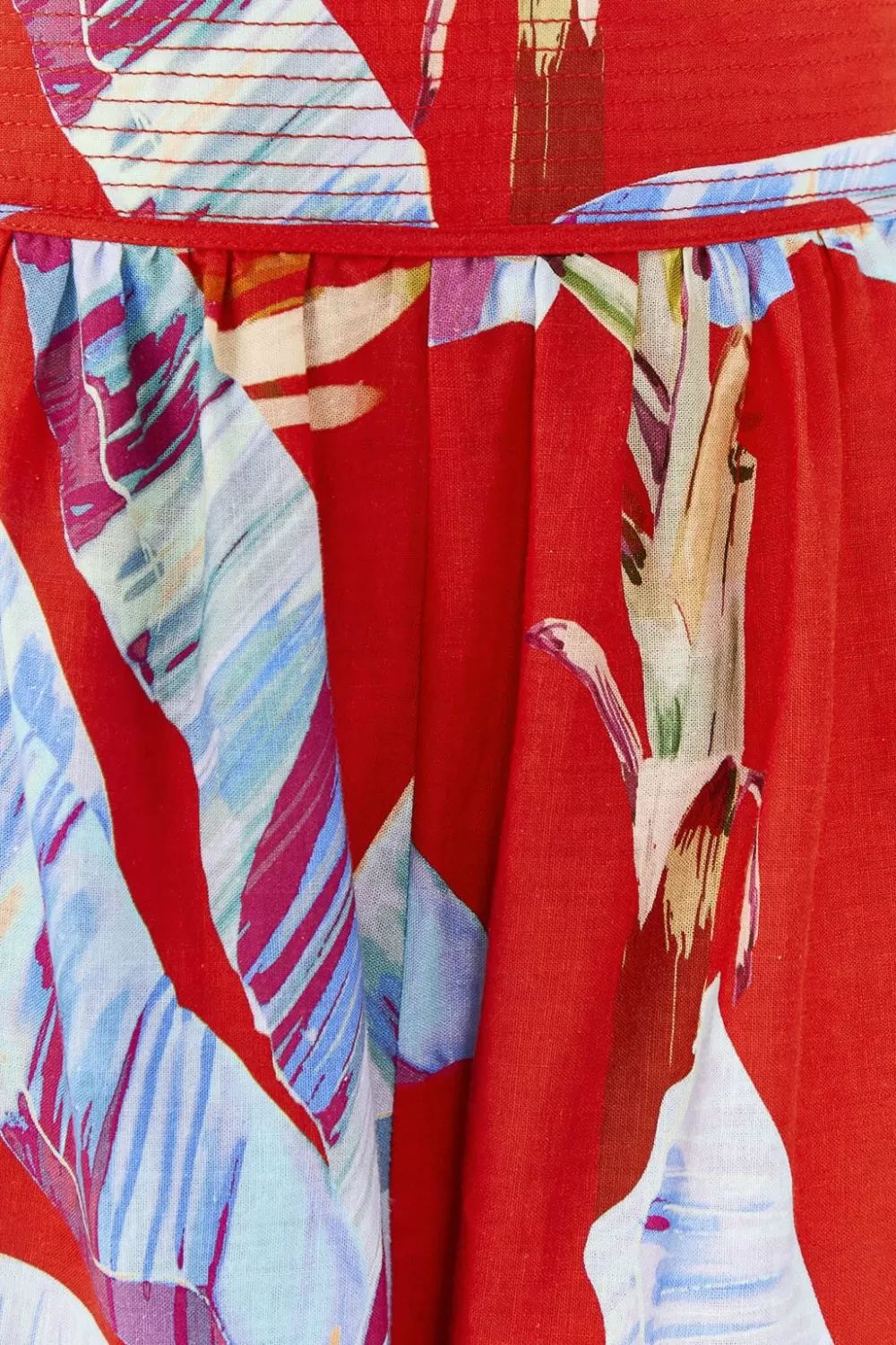 Red Sweet Jungle Organic Cotton Shorts | FARM Rio Hot