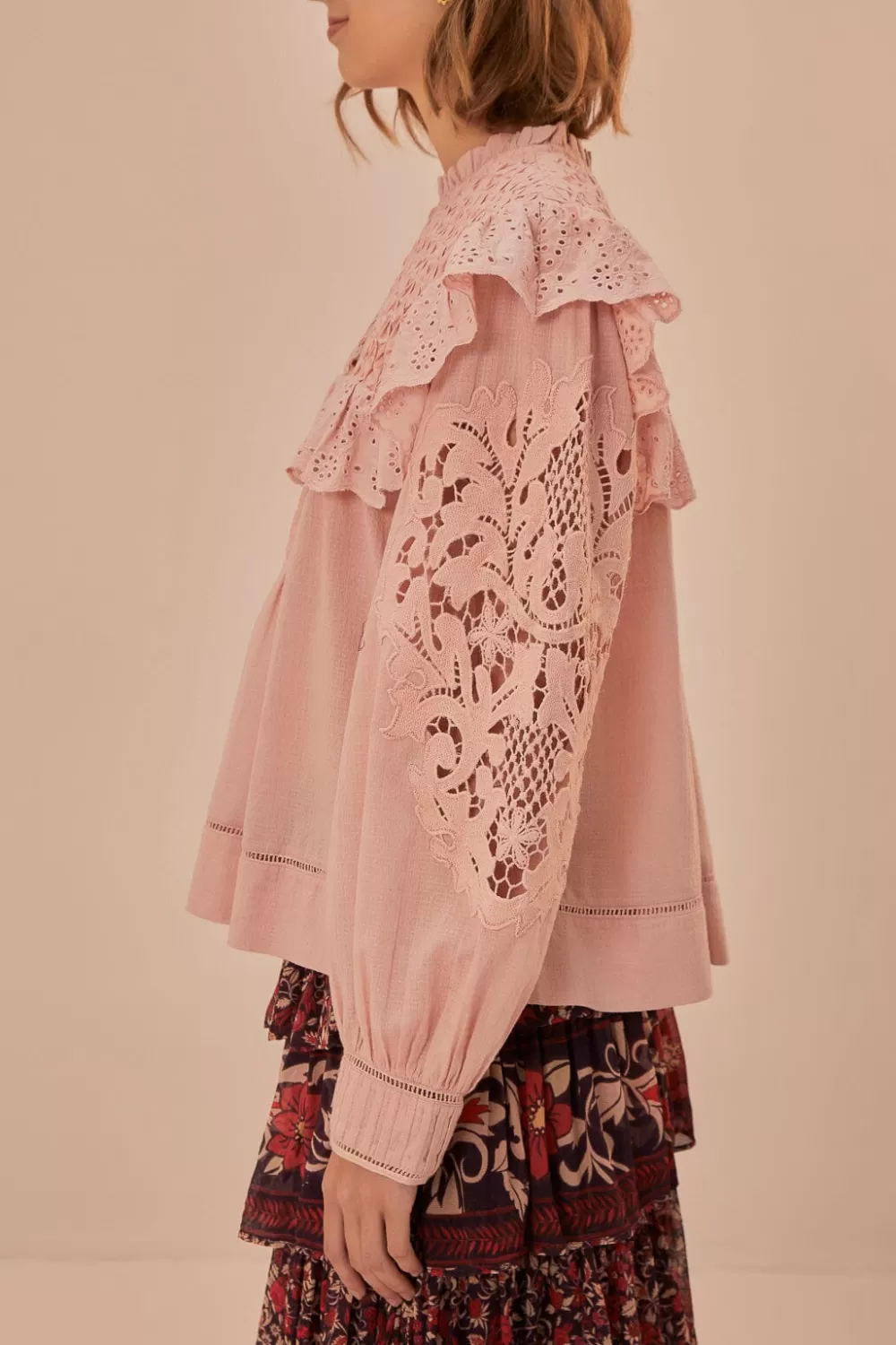 Rose Honeycomb Blouse | FARM Rio Shop