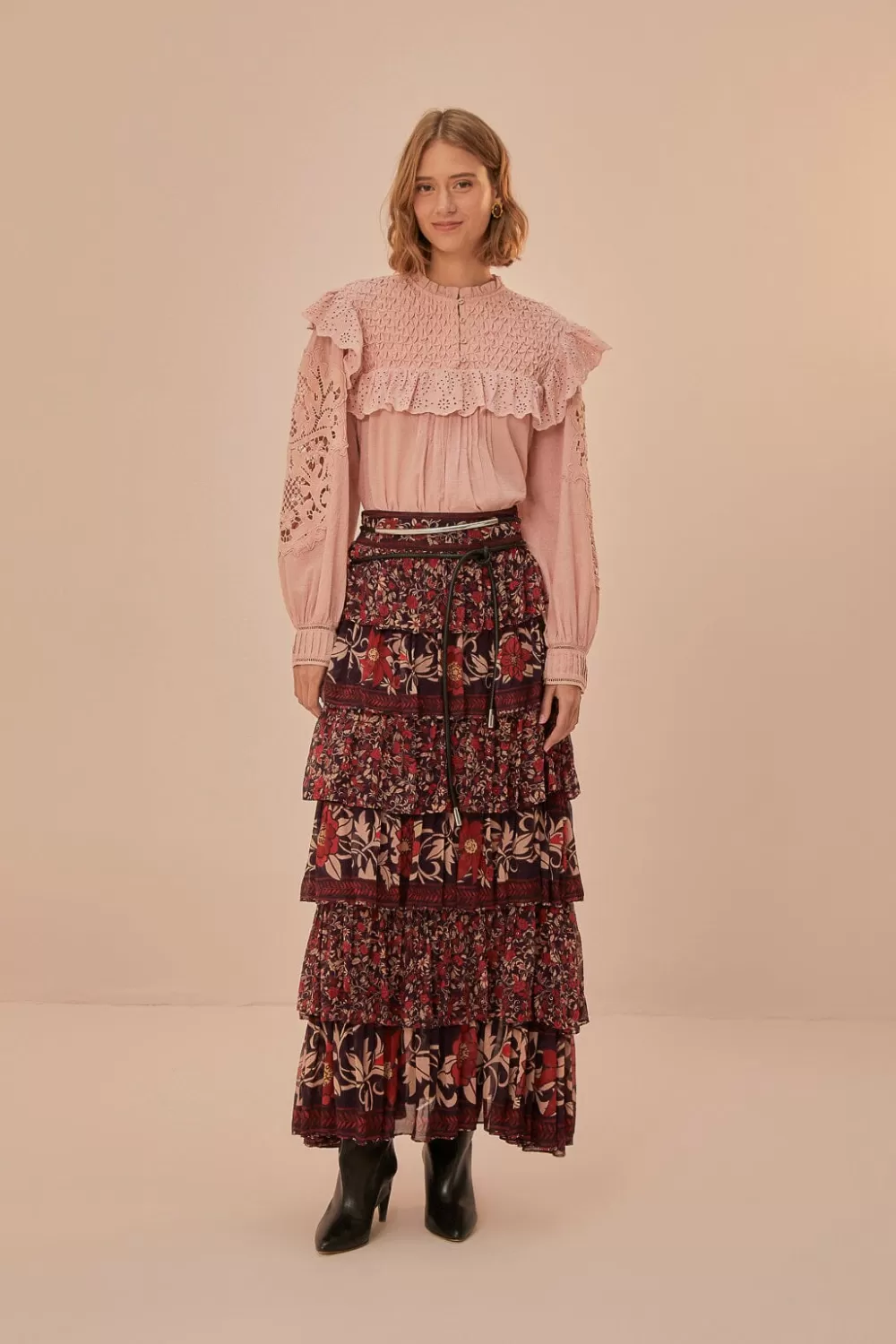 Rose Honeycomb Blouse | FARM Rio Shop