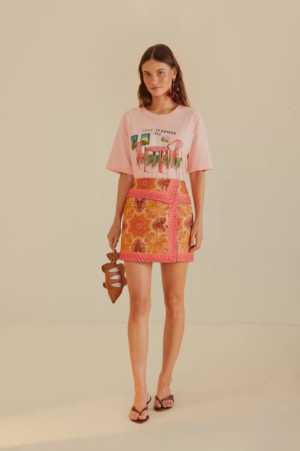 Sand Palm Scarf Skirt | FARM Rio Outlet
