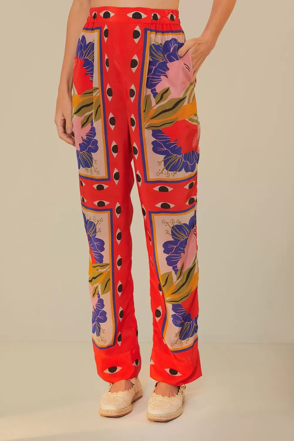 Sand Surreal Scarf Pajama Pants | FARM Rio Cheap