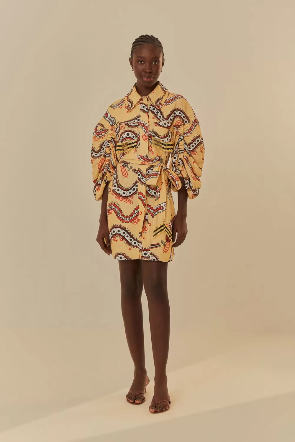 Sand Time Snake Mini Dress | FARM Rio Clearance