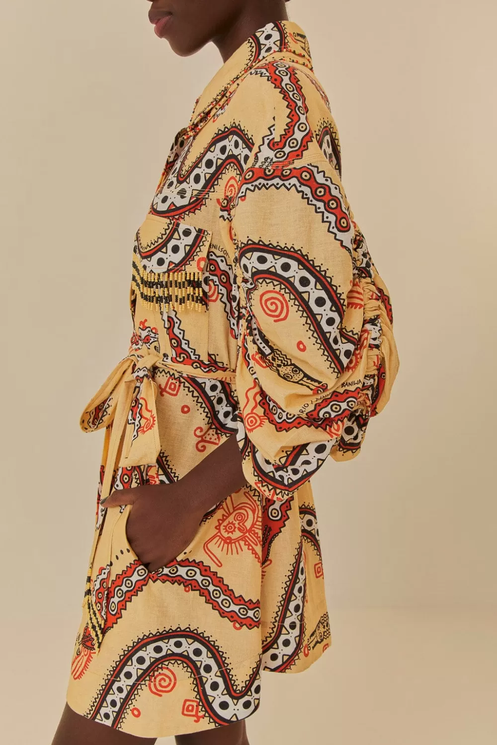 Sand Time Snake Mini Dress | FARM Rio Clearance