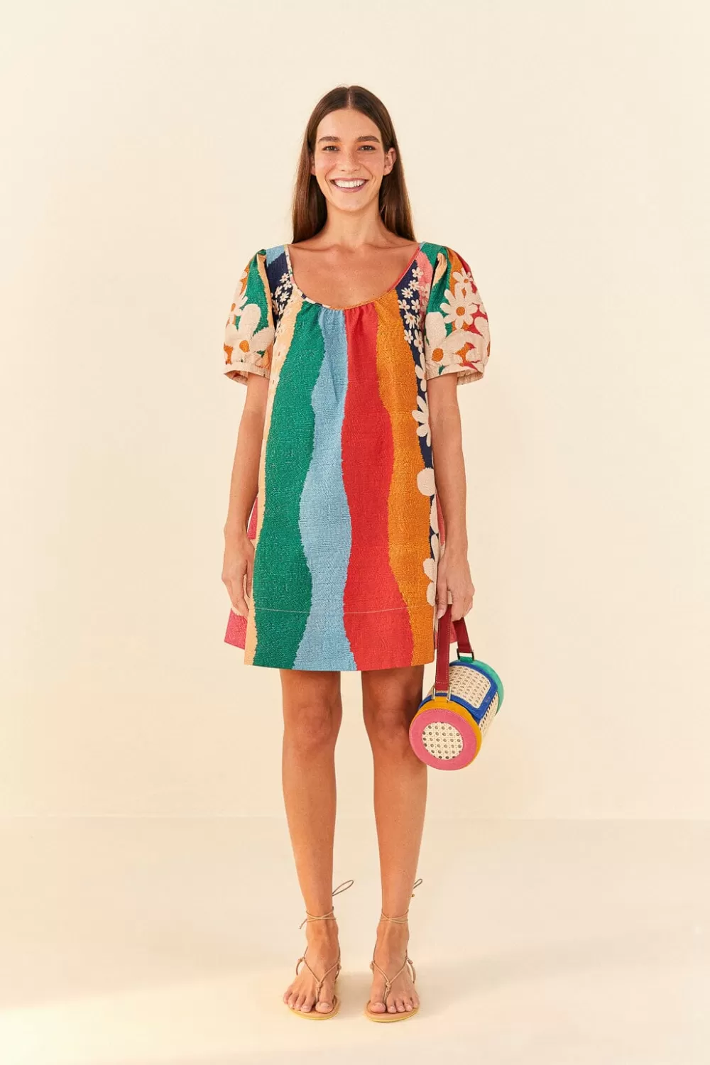 Super Fun Daisy Organic Cotton Mini Dress | FARM Rio Fashion