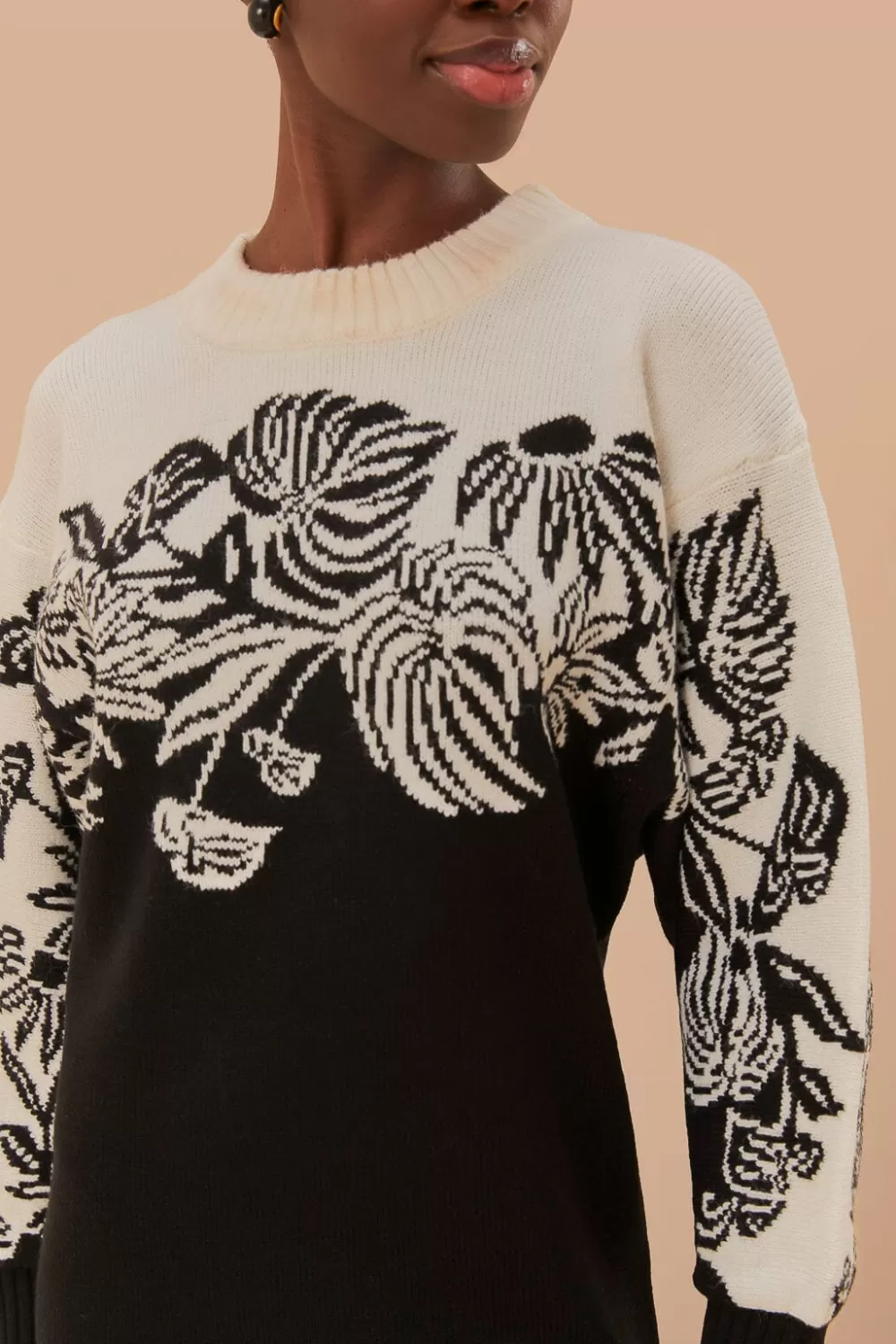 Surreal Garden Knit Sweaterdress | FARM Rio Shop
