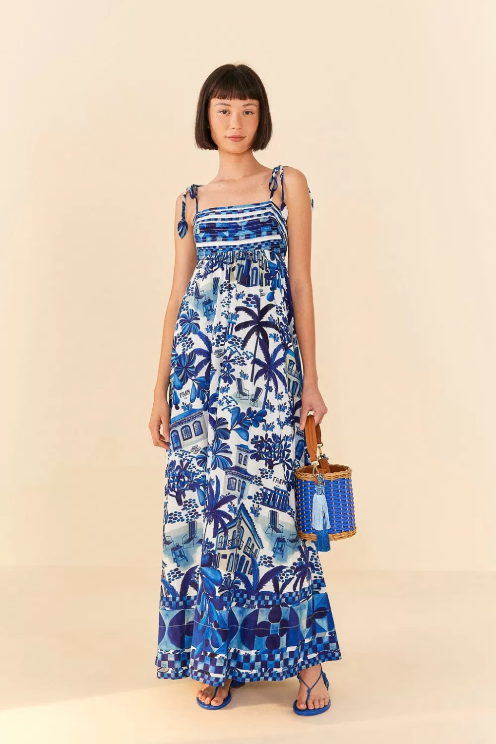 Sweet Rio Tie Strap Maxi Dress | FARM Rio Outlet