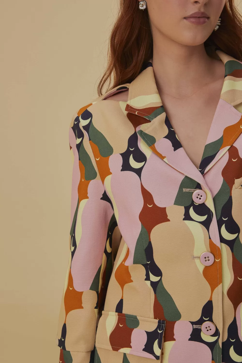 The Kiss Multicolor Cut Out Blazer | FARM Rio Shop