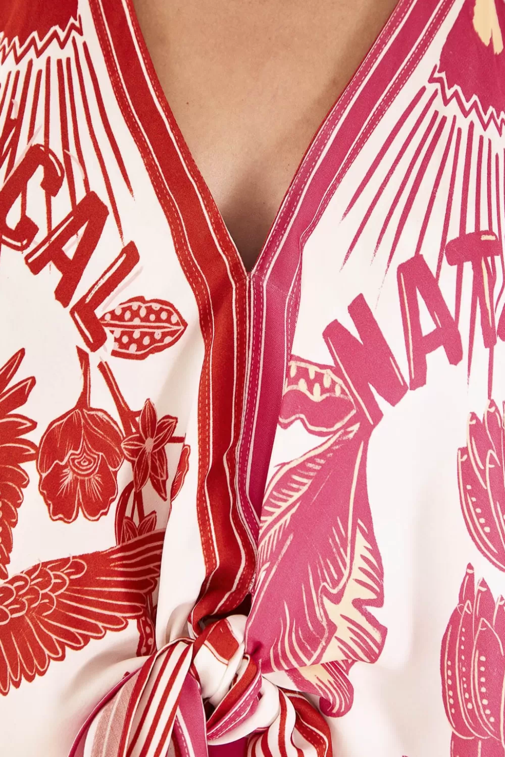 Tropical Dream Lenzing™ Ecovero™ Viscose Halter Blouse | FARM Rio Discount