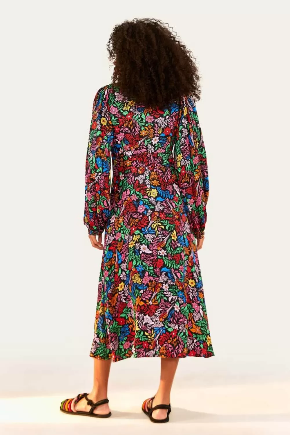 Tropical Garden Lenzing™ Ecovero™ Viscose Midi Dress | FARM Rio Cheap