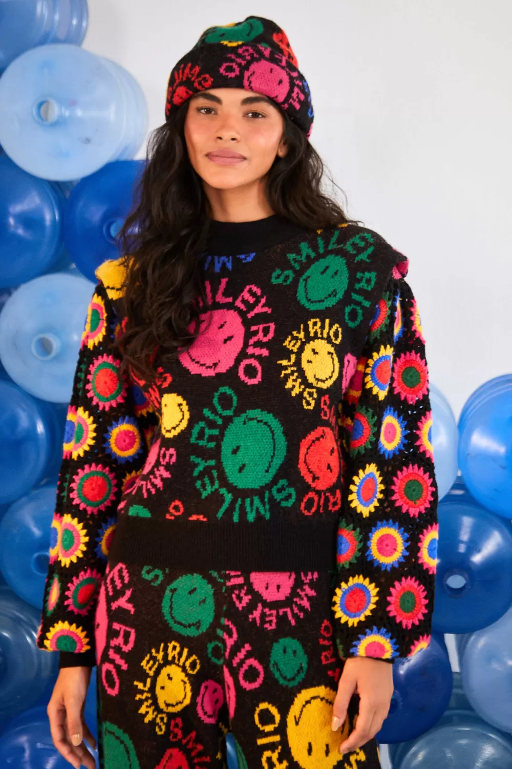 Type Rainbow Smiley® Rio Sweater | FARM Rio Clearance