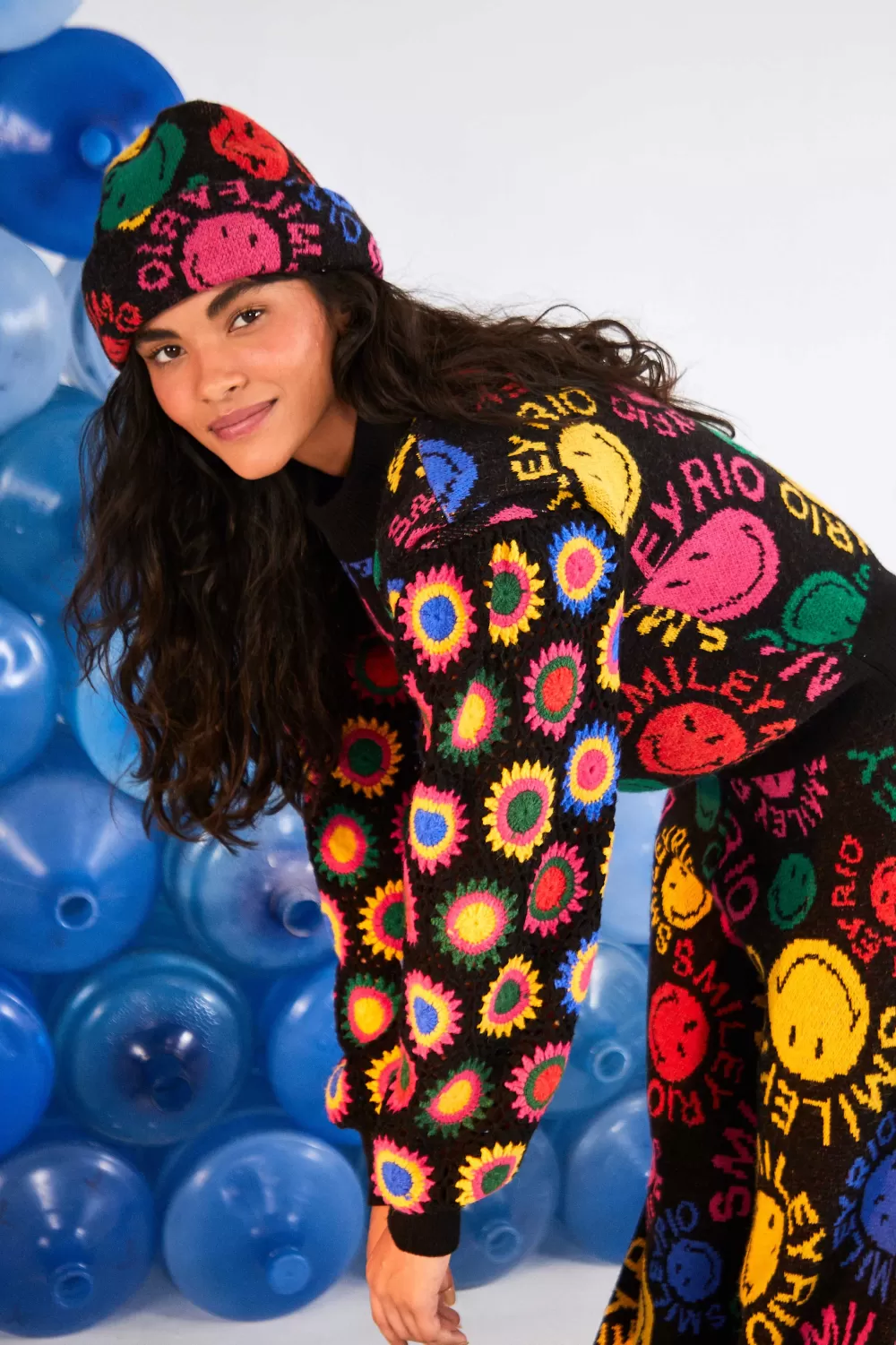 Type Rainbow Smiley® Rio Sweater | FARM Rio Clearance