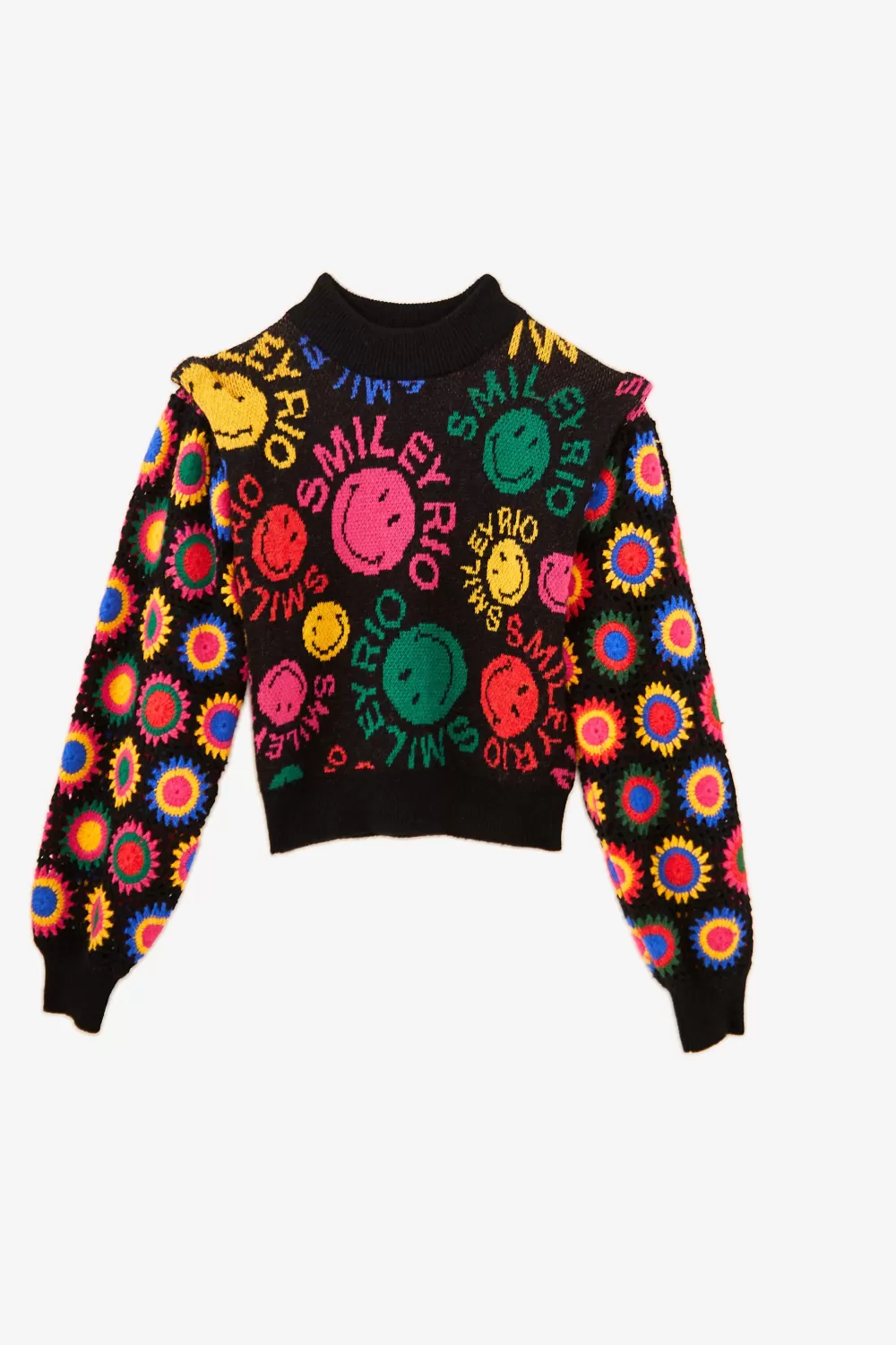 Type Rainbow Smiley® Rio Sweater | FARM Rio Clearance