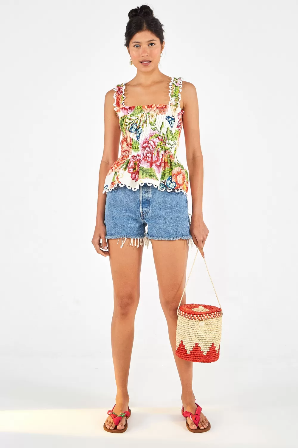 VINTAGE FLORAL BLOUSE | FARM Rio New