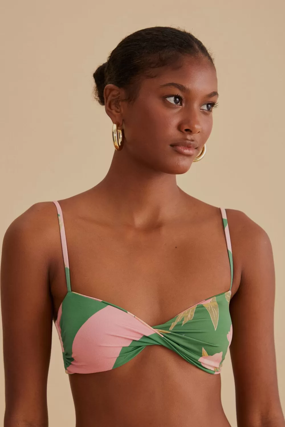 Winter Garden Twist Bikini Top | FARM Rio Flash Sale