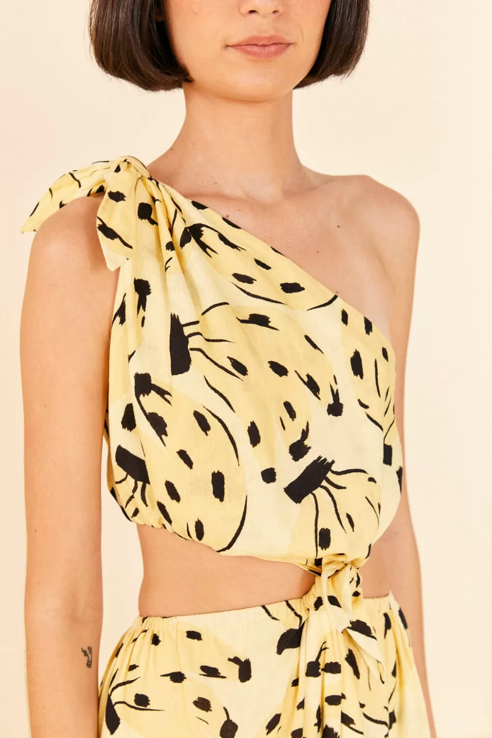 Yellow Bossa Banana Knot Midi Dress | FARM Rio Cheap